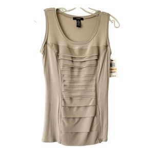 NWT Alfani Tank Top ●Size S ●Color Summer Straw